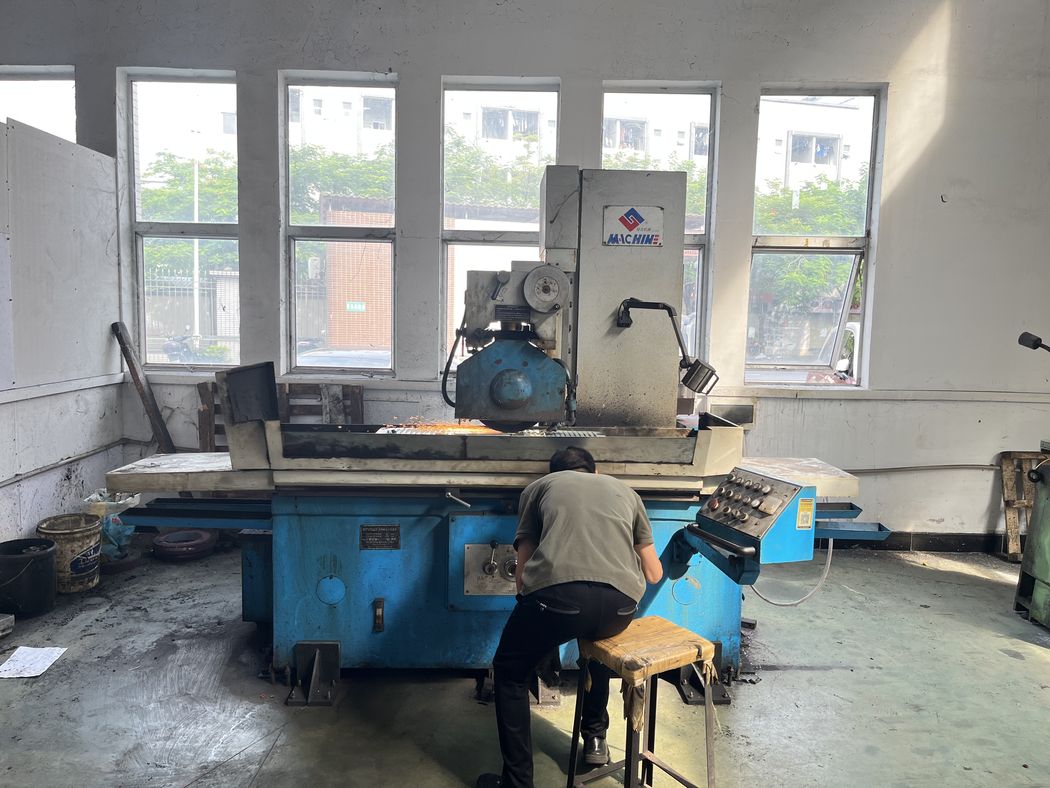Toolroom &mdash; grinding and fitting.