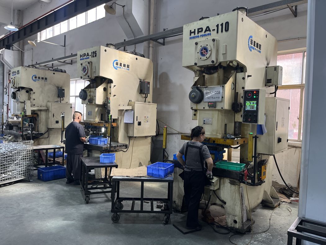 Presses running on our shop floor.