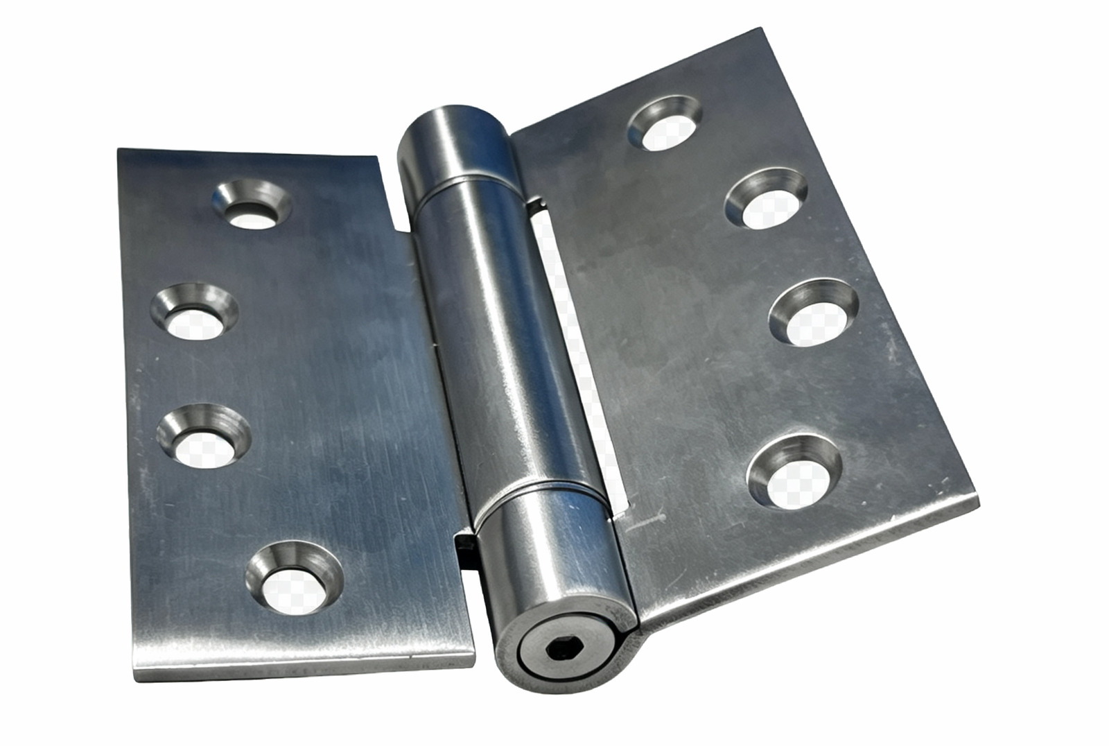 Automatic self-closing spring hinge
