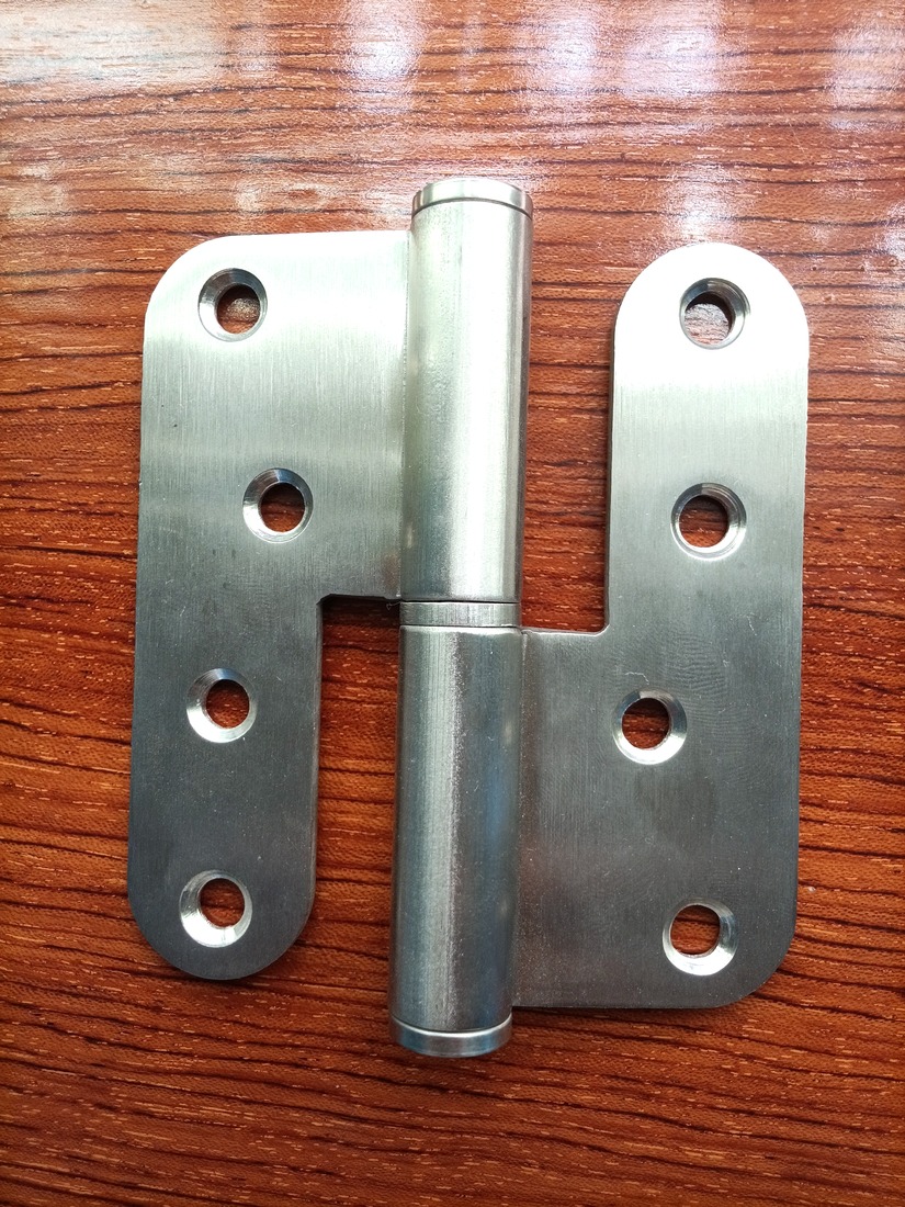 HY-L pattern hinge, rounded corner, 100 mm plate with heavy knuckle