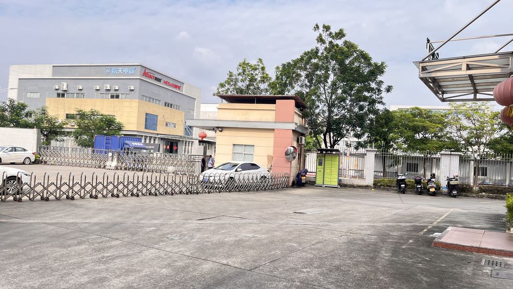 Factory block and yard.